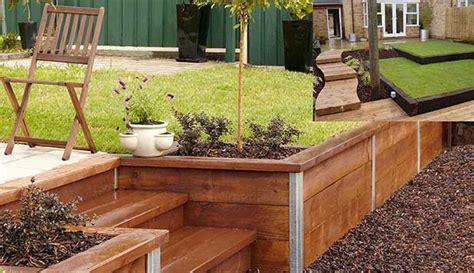 Building A Retaining Wall Using Railroad Ties - Wall Design Ideas
