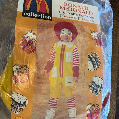 ronald mcdonald costume etsy