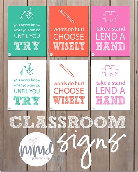 motivational monday: Classroom Signs - Mama Miss