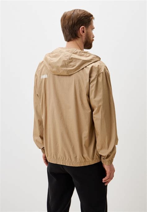 Ветровка PUMA Hooded Cotton Jacket, цвет: бежевый, RTLADK479101 ...