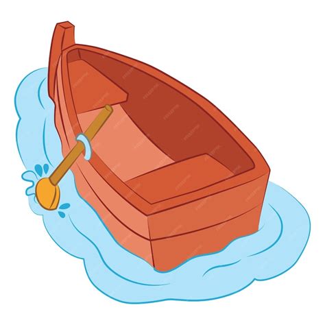 premium vector  boat isolated  white background