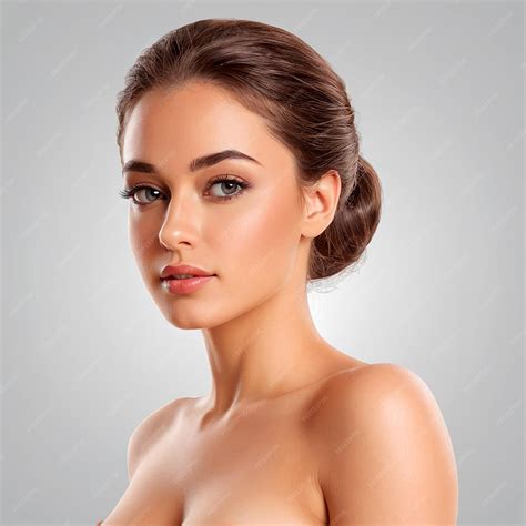 Premium Photo | Woman with large breast posing