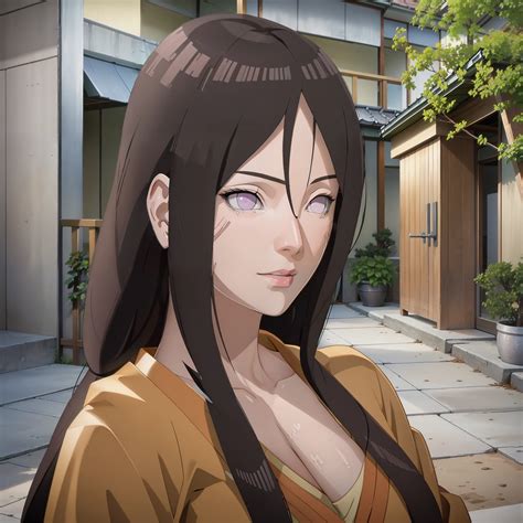 A close up of a woman with long hair and a brown shirt - SeaArt AI