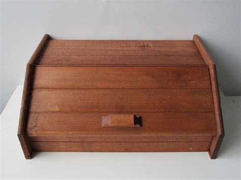 Vintage Bread Box, Bread Box Farmhouse, Wooden Bread Box, Old Fashioned ...