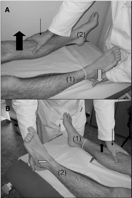 Hoover's sign. (A) An involuntary extension of the paretic leg [(1 ...