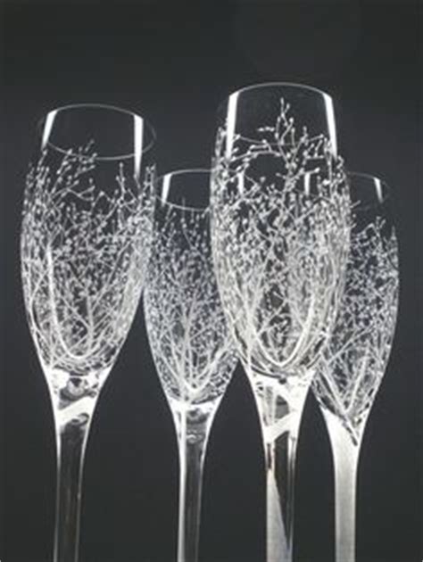 4 Champagne Flutes Hand Engraved 'Branches by daydreemdesigns, $98.00 ...