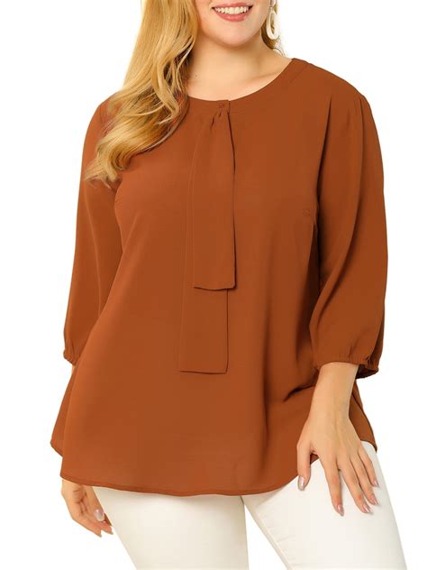 unique bargains womens   neck work blouse ruffle chiffon top