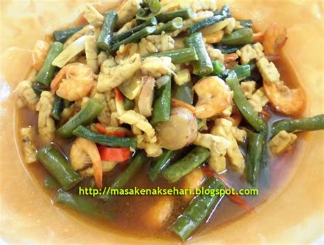 resep tumis kacang panjang  tempe spesial resep masakan nusantara