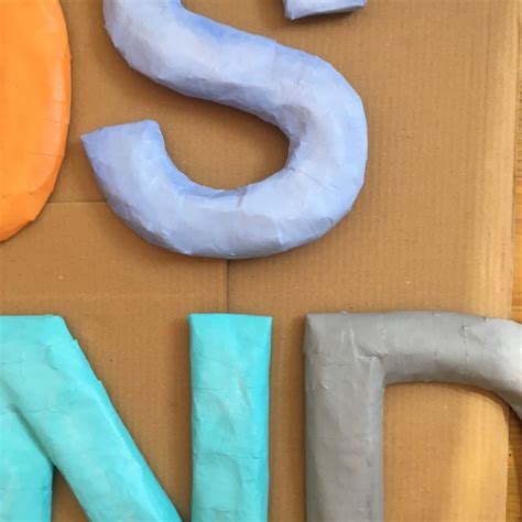 Paper Mache Letters - Etsy