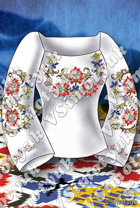 Вишиванки жіночі - Схеми вишивки хрестиком