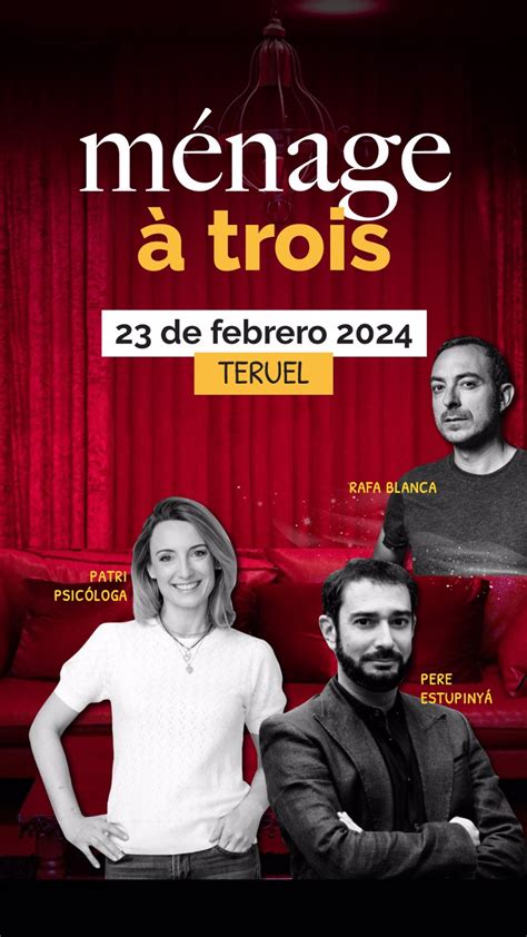 El Teatro Marín de Teruel acoge la comedia teatral 'Ménage à Trois
