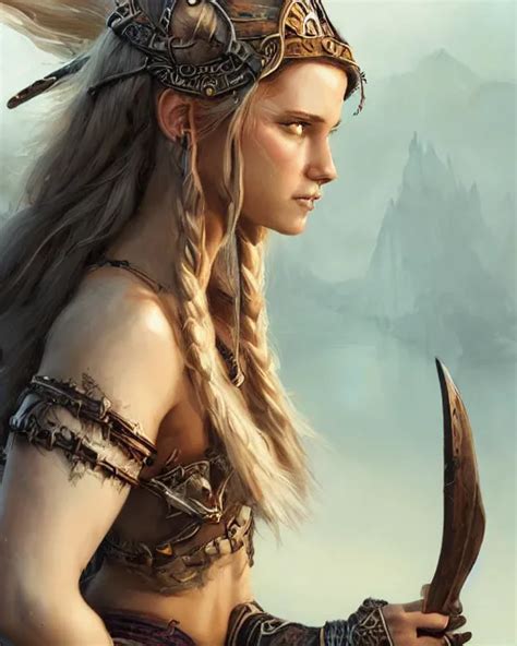 Viking Woman Warrior Art