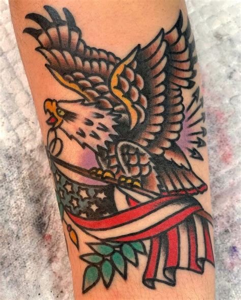 11+ Flag And Eagle Tattoo Ideas That Will Blow Your Mind!