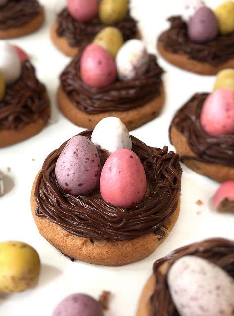 Easter Egg Chocolate Nest Cookies | Easter eggs chocolate, Chocolate ...