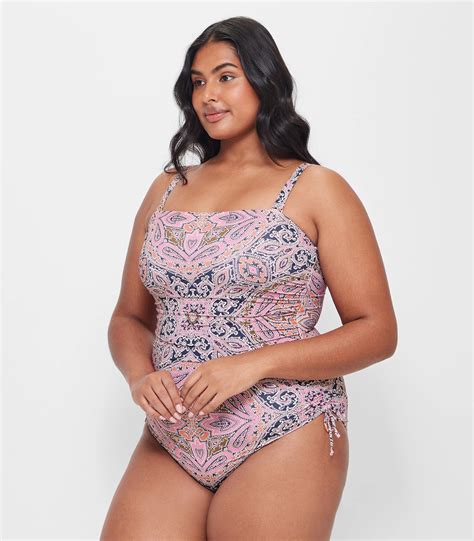 Strapless Tie Side Ruched One Piece Bathers - Shape Your Body | Target