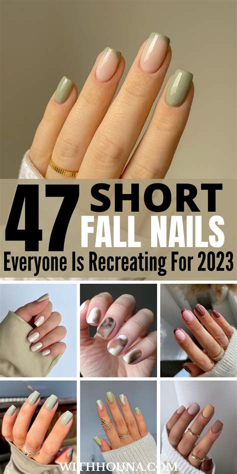 57 Cute Short Nail Designs We Can't Get Over - With Houna | Fall gel ...