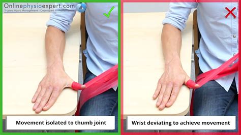 Thumb flexion strength resistance band R - YouTube