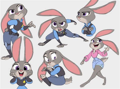 Judy Hopps Poses - Zootopia Fan Art (39718143) - Fanpop