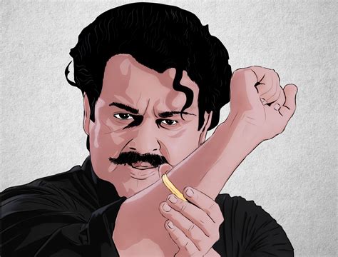 Mohanlal Drawing Spadikam - Goimages Smidgen