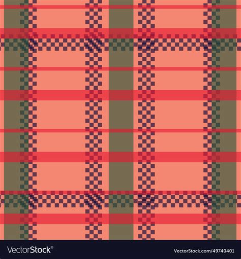 Textile fabric gingham plaid pattern design Vector Image