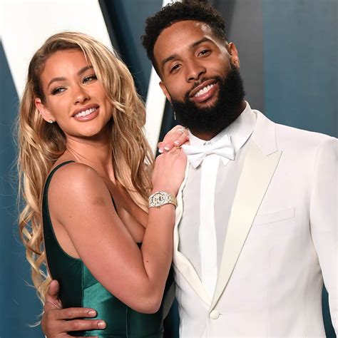 Odell Beckham Jr. Kisses Pregnant GF Lauren Wood On The Field After