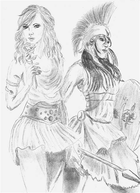 Aphrodite and Athena by LeKawetjen on DeviantArt