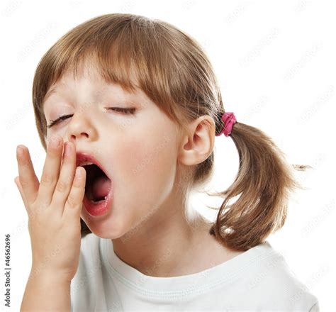Little Girl Yawning