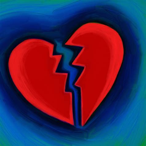 broken heart painting  stock photo public domain pictures