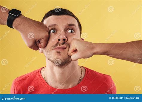 man  punched face stock   royalty  stock