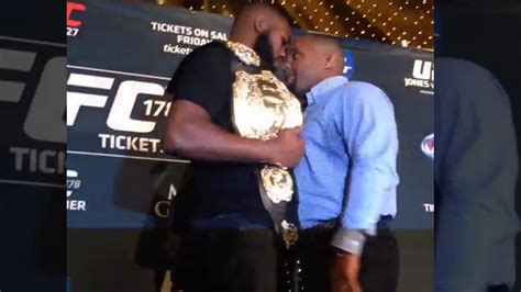 Jon Jones vs. Daniel Cormier -- Fighters Brawl At Promo Event