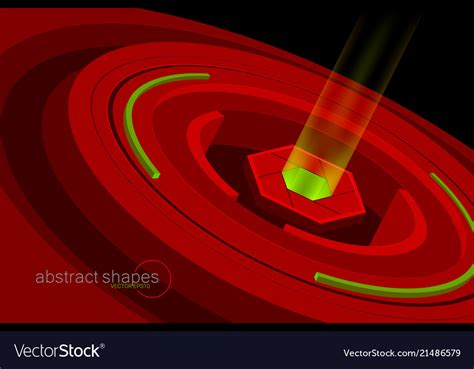 red colors circular shapes scene royalty  vector image