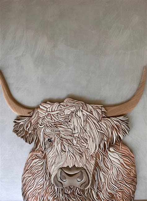 Highland Cow - Detailed Template – Wild Wood Creative