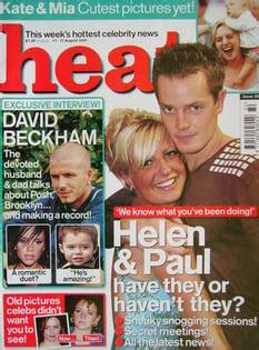 Heat magazine - Helen Adams and Paul Clarke cover (11-17 August 2001 ...