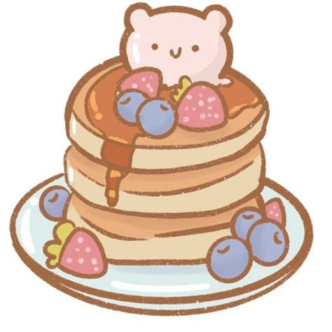 how to draw a stack of pancakes