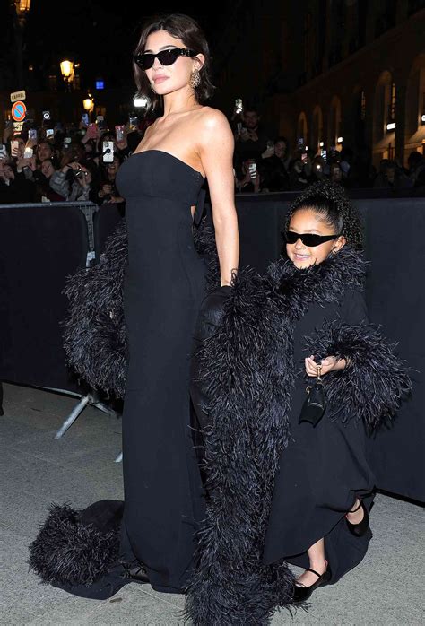 Kylie Jenner, Daughter Stormi Enjoy Mommy and Me Looks at Paris Fashion