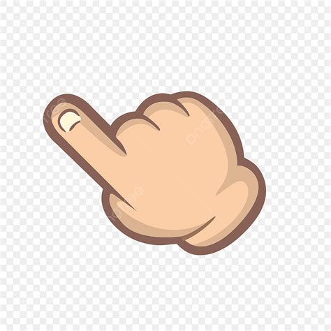 finger hand touch vector art png cartoon fingers hand tap touch click