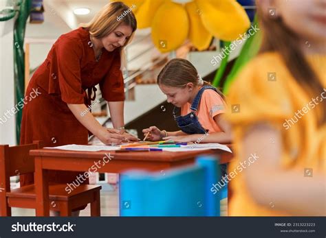 Creative Kids During Art Class Daycare Stock Photo 2313223223 ...