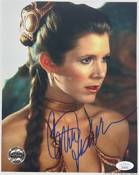 Lot Detail - Carrie Fisher Signed 8" x 10" Star Wars Photo (JSA LOA)