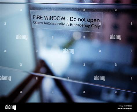 block fire exit sign  res stock photography  images alamy
