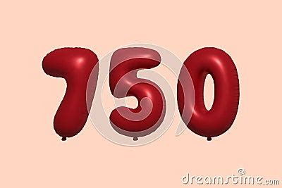 red helium balloon  number  cartoon vector cartoondealercom