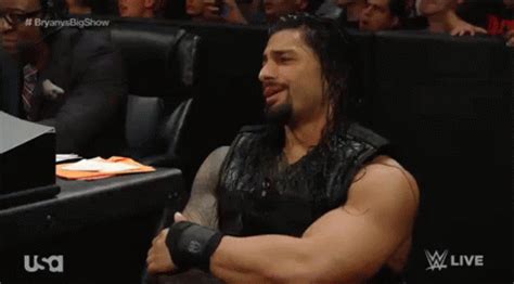 Roman Reigns Laughing GIF - RomanReigns Laughing Sitting - Discover ...