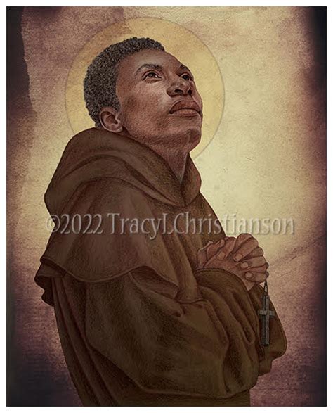 St. Benedict the Moor Print - Portraits of Saints