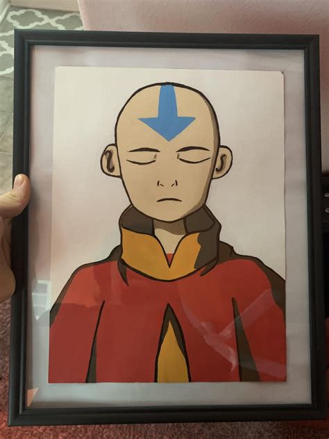 My best friend painted aang for my birthday yesterday and it looks soo ...