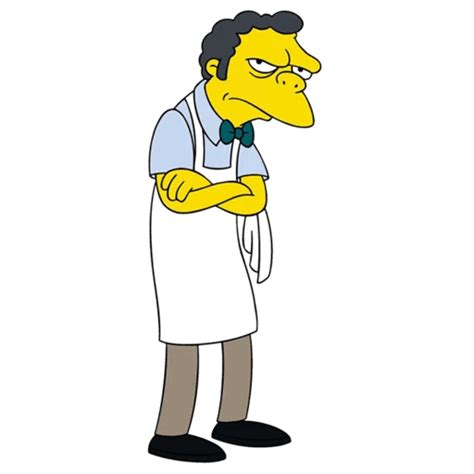 The Simpsons Moe Szyslak at Work - Sticker Mania