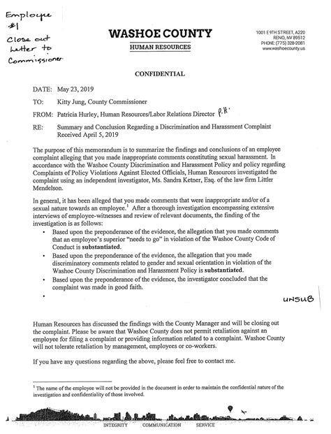 Kitty Jung Washoe County Investigation Reports | PDF