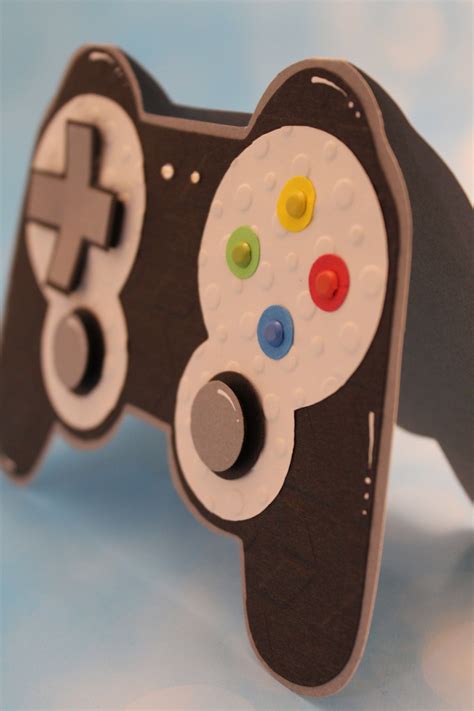 game controller card     colors  gift card tag video