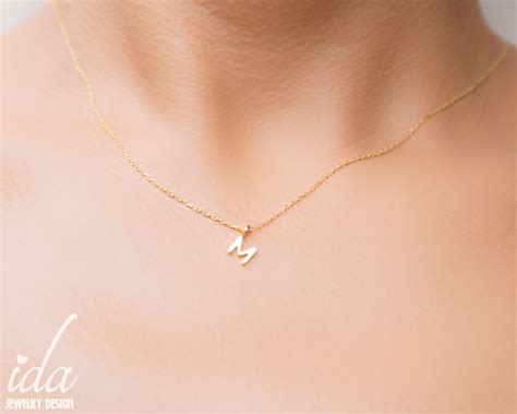 Custom Personalized Gold Initial Necklace Jewelry Gifts - Etsy