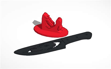stl file slasher knife  standd print model  downloadcults