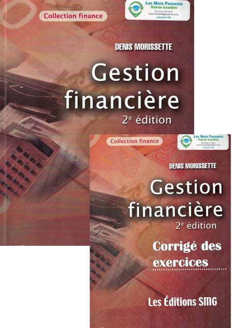 gestion financiere  corrige denis morissette les mots passants