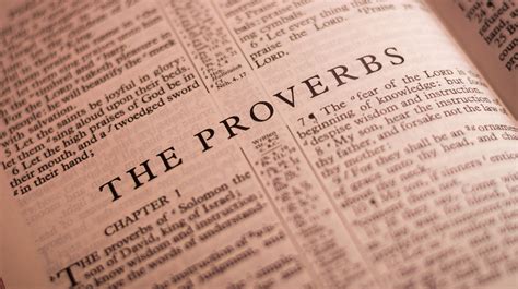 The Untold Truth Of The Book Of Proverbs